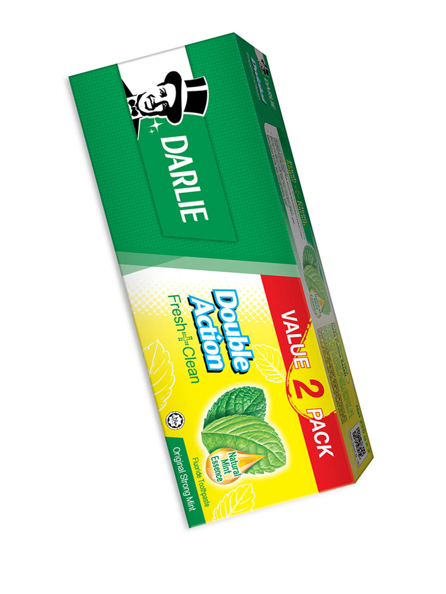 DARLIE DOUBLE ACTION TOOTHPASTE ORIGINAL 225GX2 – Village Grocer - M City