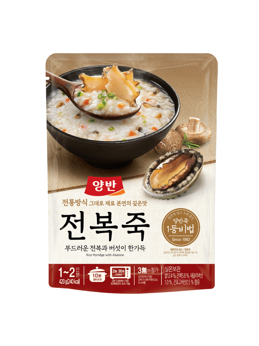 YANGBAN RICE PORRIDGE W ABALONE 420G – Village Grocer - M City