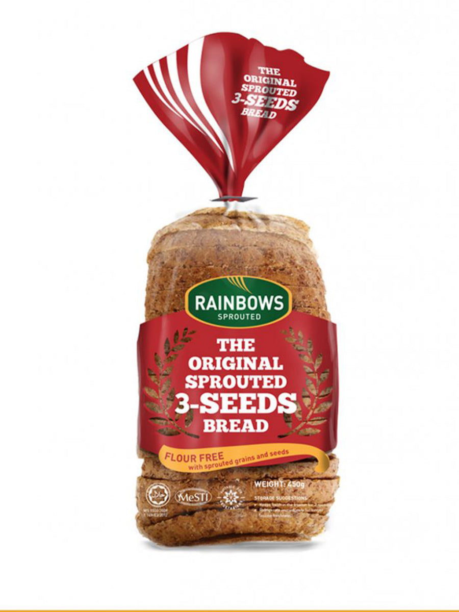 SPROUTED 3 SEEDS BREAD 450G – Village Grocer - M City